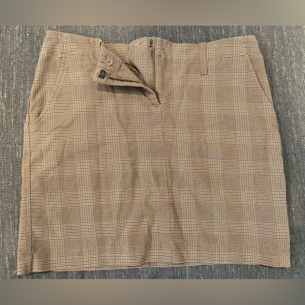 Plaid Tan Skirt